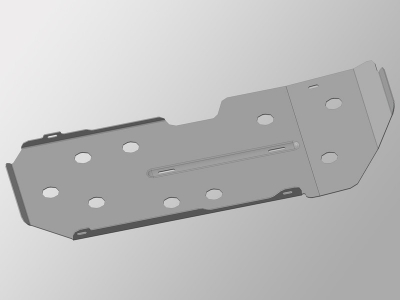 Защита бака ТСС алюминий 4 мм для Toyota Land Cruiser 150/Lexus GX460 2009-2019