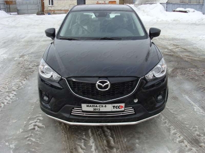 Защита переднего бампера 42 мм ТСС для Mazda CX-5 2011-2015