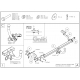Фаркоп оцинкованный Galia шар A для Citroen C4 Picasso/Grand Picasso/Peugeot 5008 2007-2016