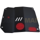 Защита картера и КПП Автоброня сталь 2 мм для Suzuki Swift 2010-2013